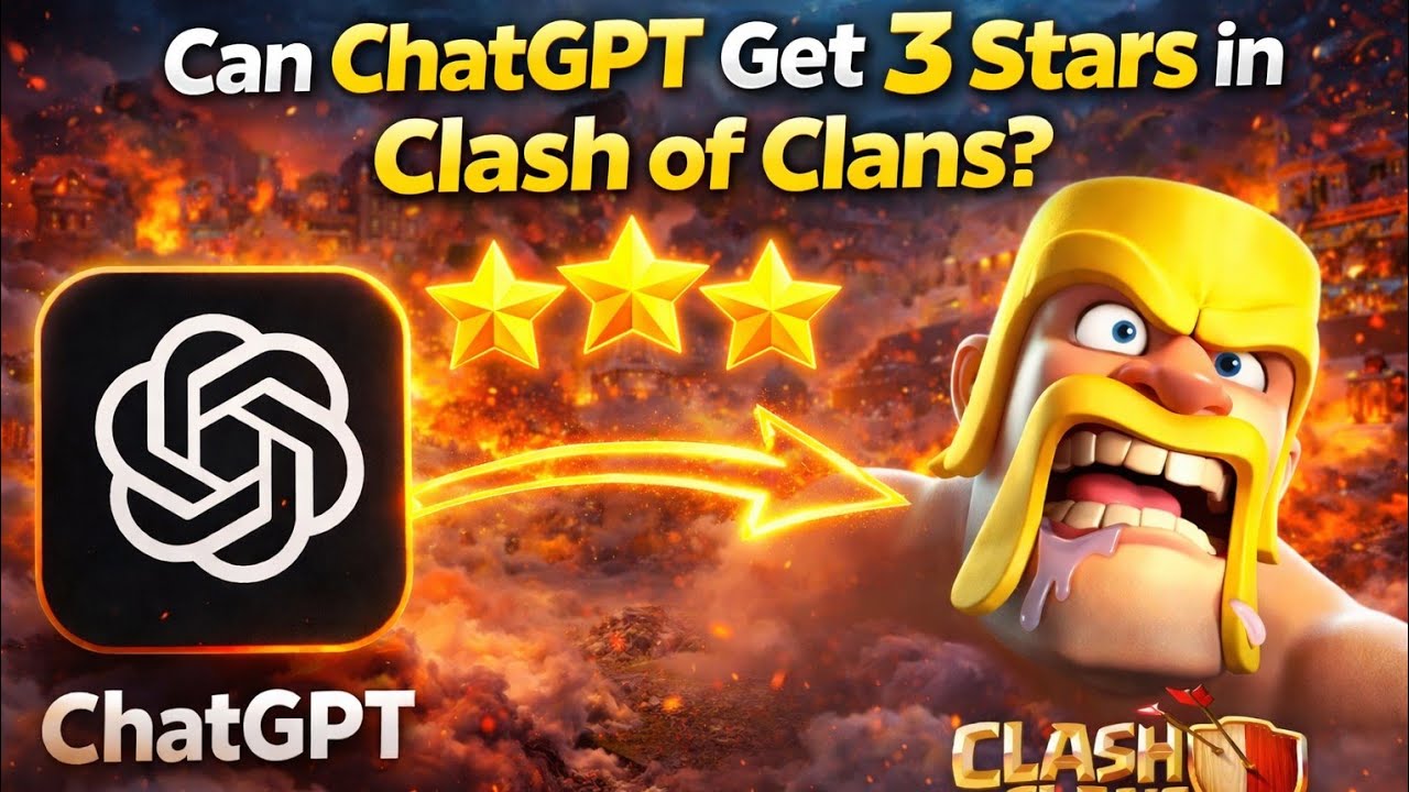 Can ChatGPT get 3 star ⭐ in Clash of Clans?! (SHOCKING RESULT)