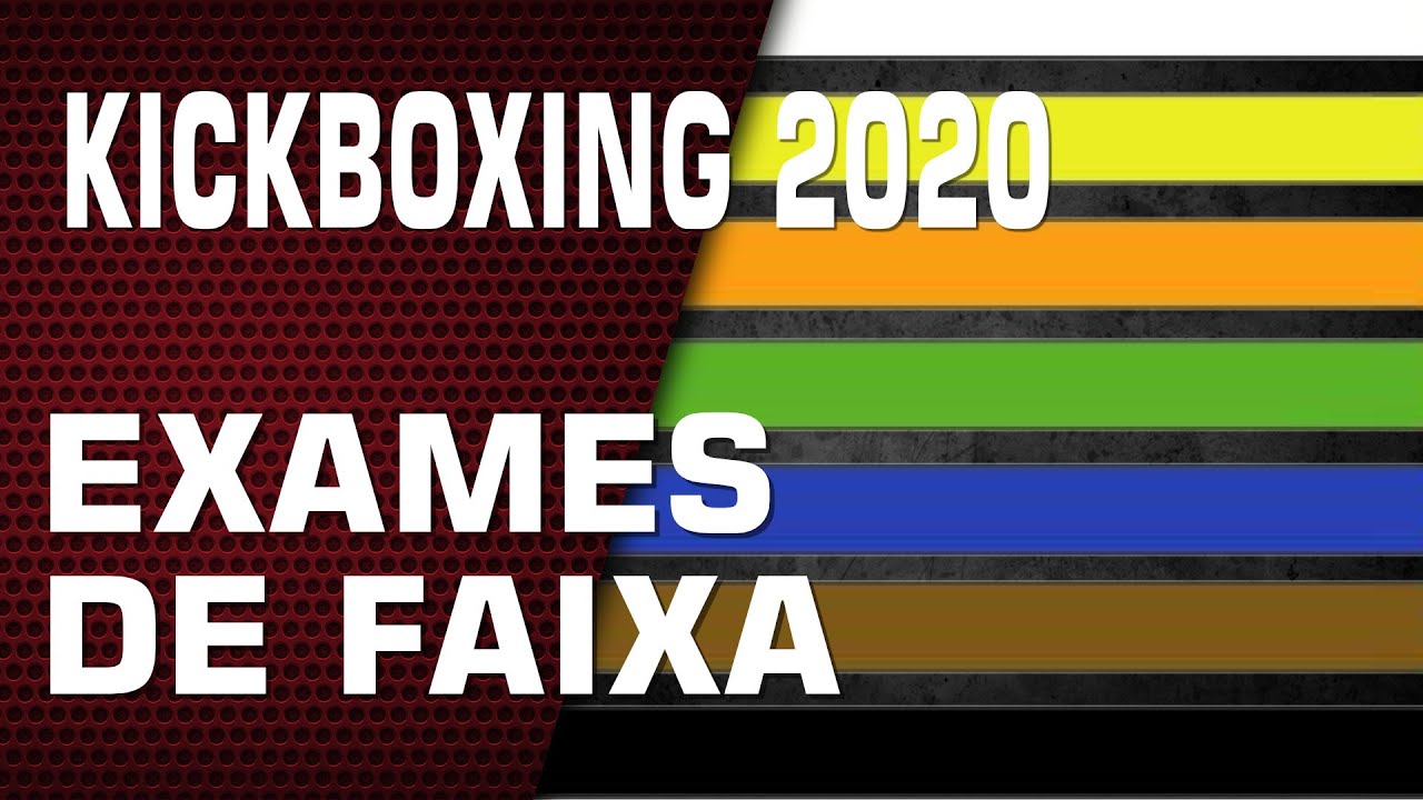 Exames de Faixa Kickboxing CBKB 2020 amarela até a Preta