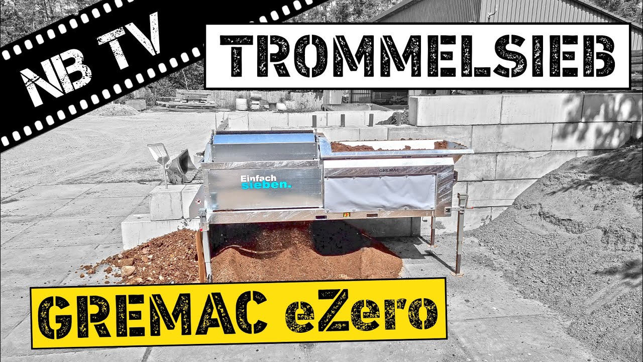 GREMAC eZero Mobile Trommelsiebanlage | Sieben von Erde