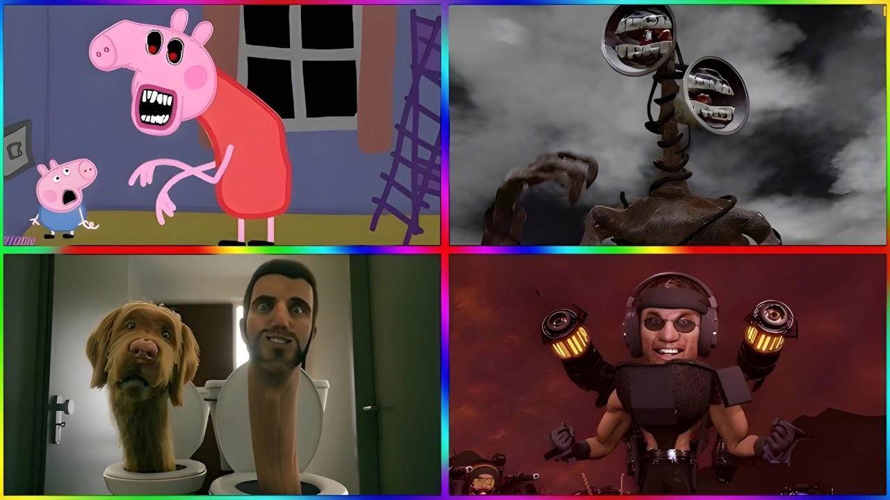 Peppa Pig.ExE 🆚Kpop demon hunter🆚Skibidi Toilet 🆚Siren Head   - Wheel Spin!