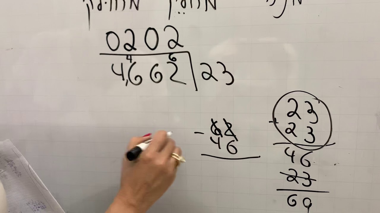 חילוק מקוצר עם מחלק דו ספרתי