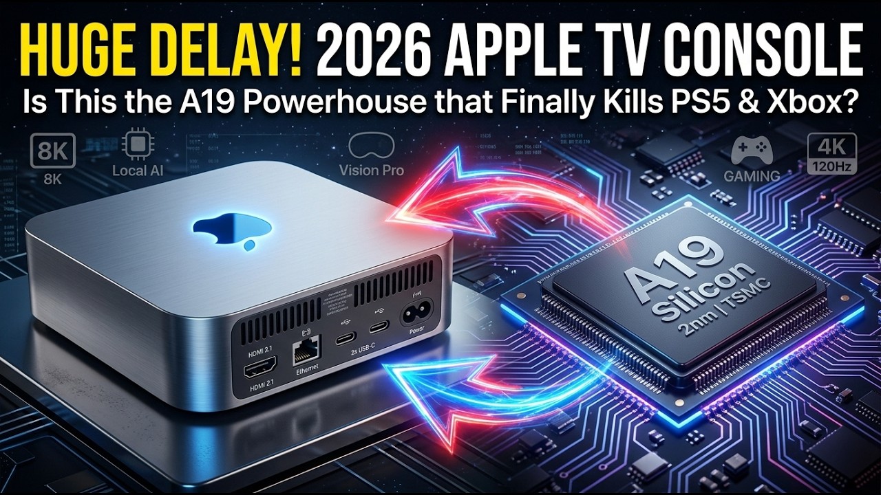 Apple TV 2026: «Убийца консолей» за 99 долларов наконец-то здесь! (Утечка информации о чипе A19 и...