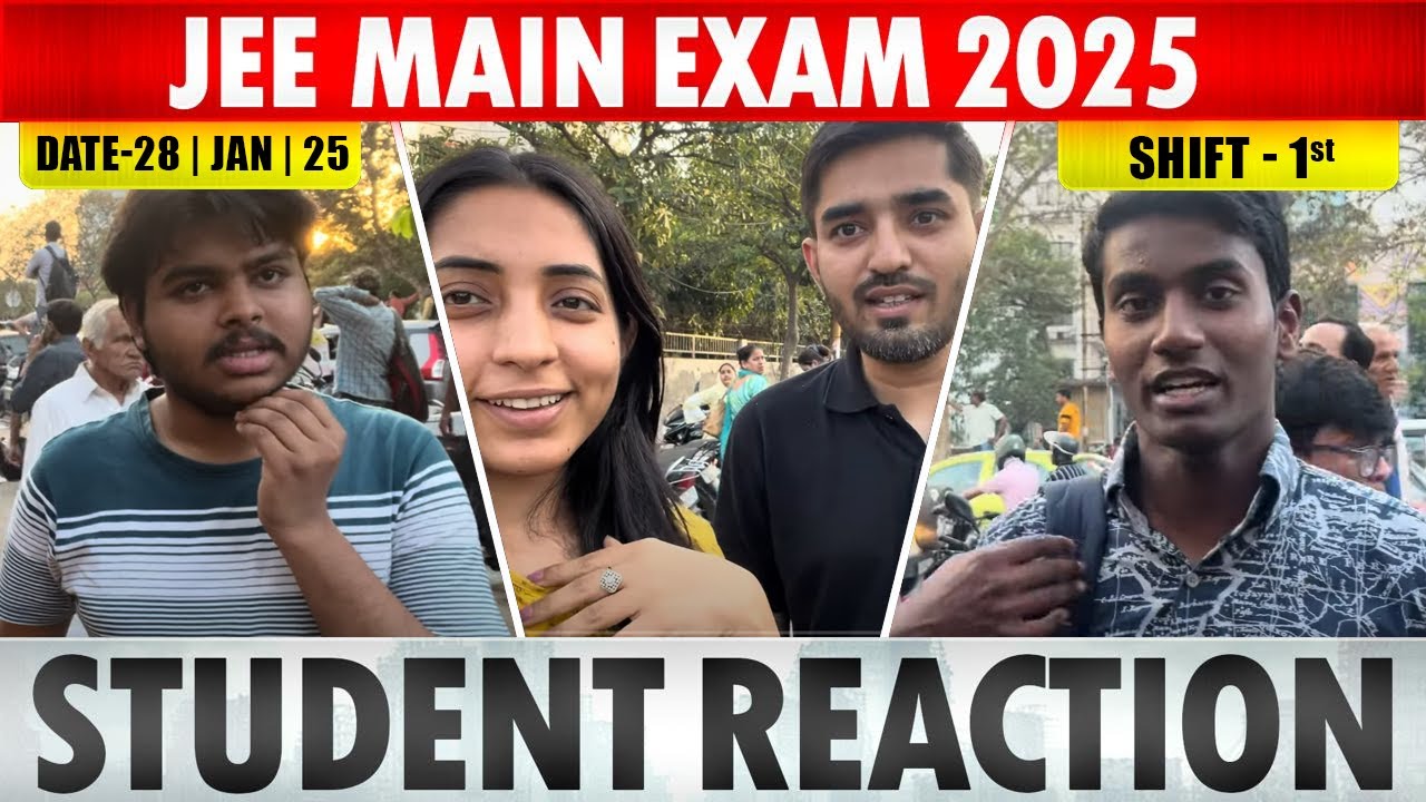 Student Reaction 28 JAN 2025 SHIFT 1 😔 UNEXPECTED PAPER #jee