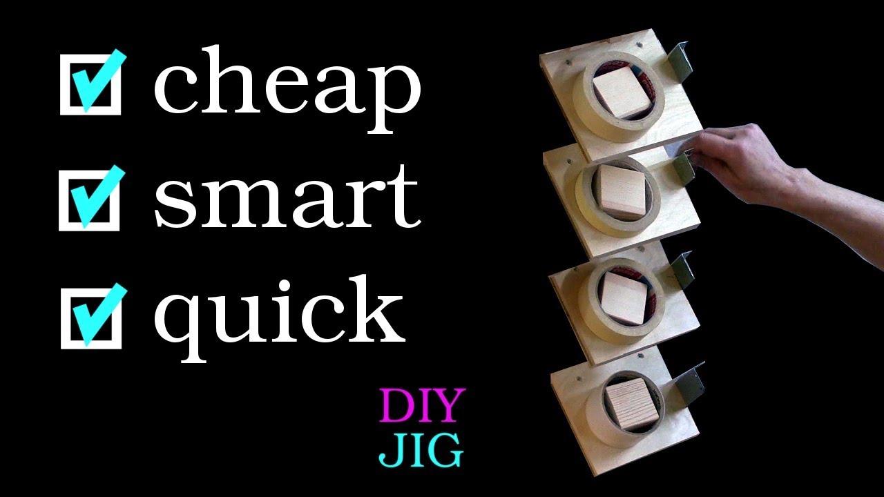 Incredible simple and smart tape dispenser - DIY JIG
