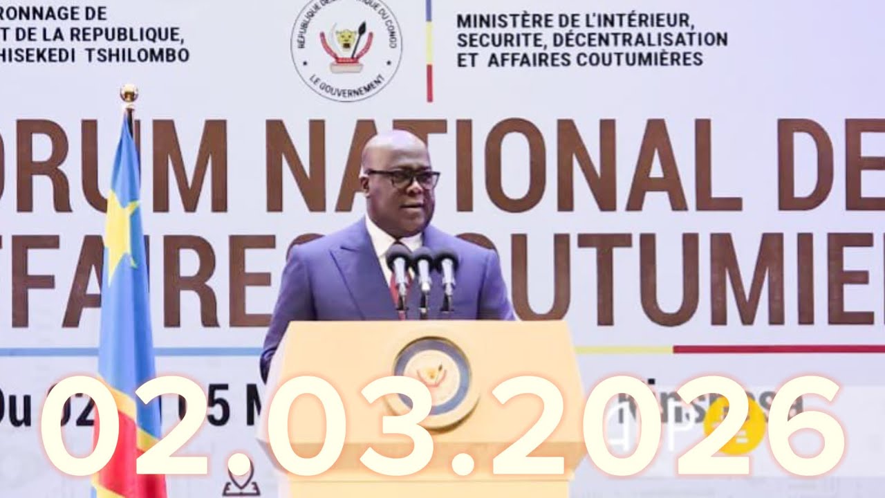 UREGENT 🚨DISCOURS DU PRESIDENT DE LA REPUBLIQUE DEMOCRATIQUE DU CONGO