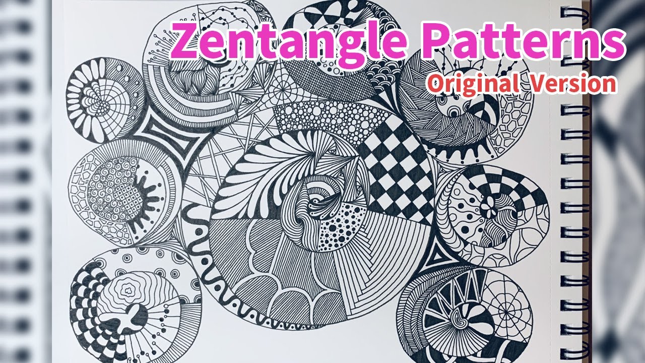 ASMR Zentangle art | Zentangle Patterns | Zentangle | Zentangle Art | Doodle art | Original Version