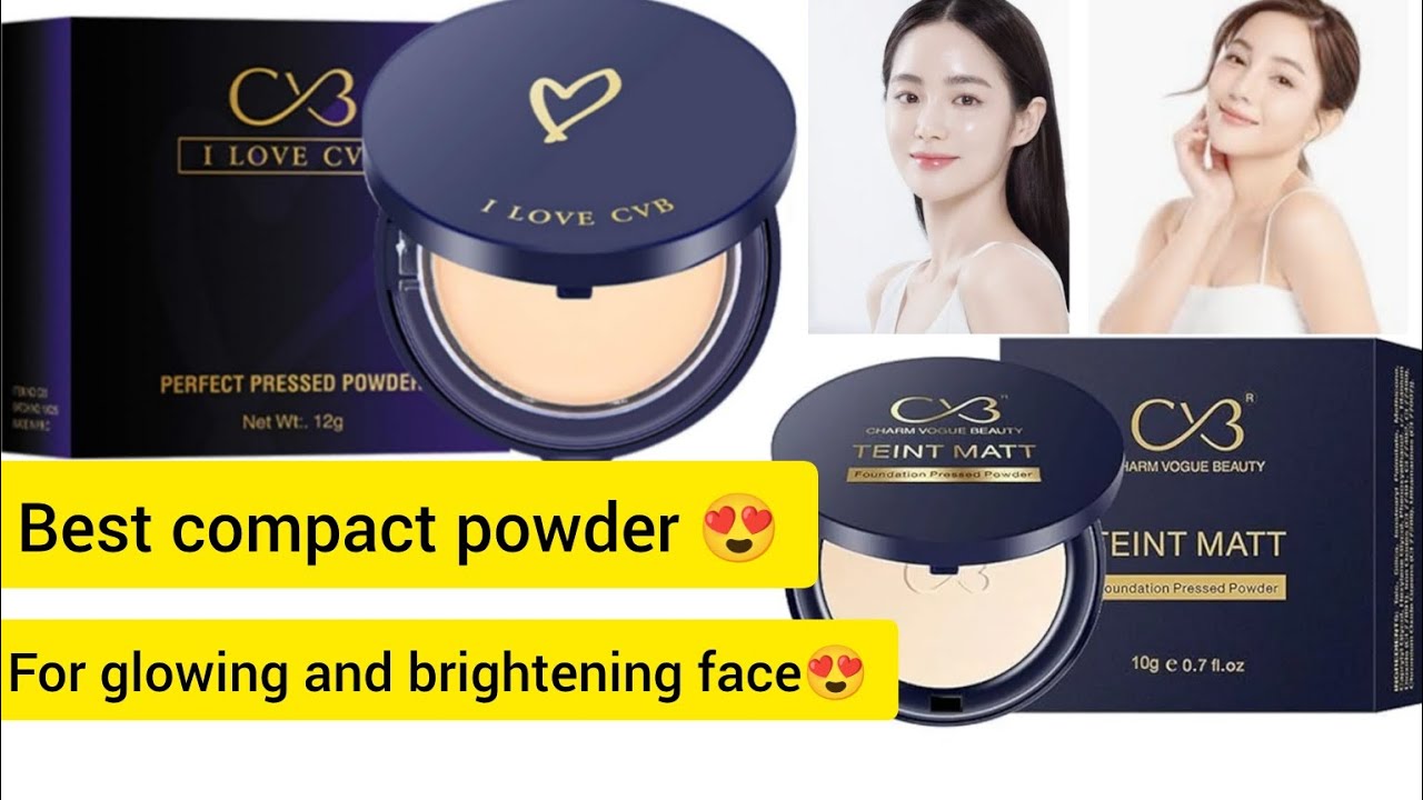 Best white compact powder under Rs500/-/CVB compact powder honest review 😍 #makeup#nazzbeau