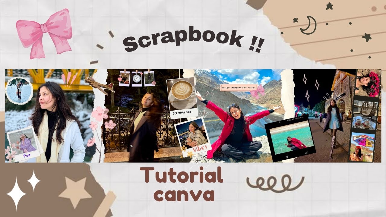 How To Make A Aesthetic Scrapbook On Canva 🌷 instagram Feed |
