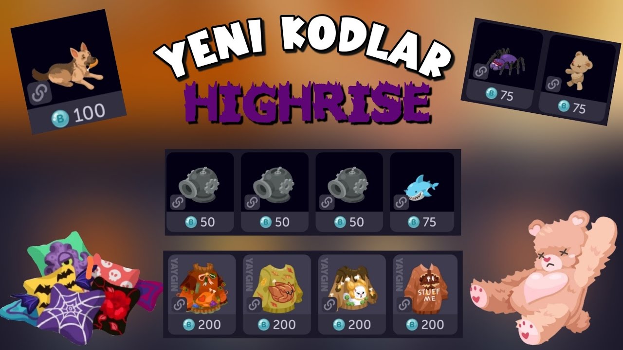 Hiç altın harcamadan aldığım kıyafetler ve Parkur eşyaları ✨ Ücretsiz / Free 👻 Highrise