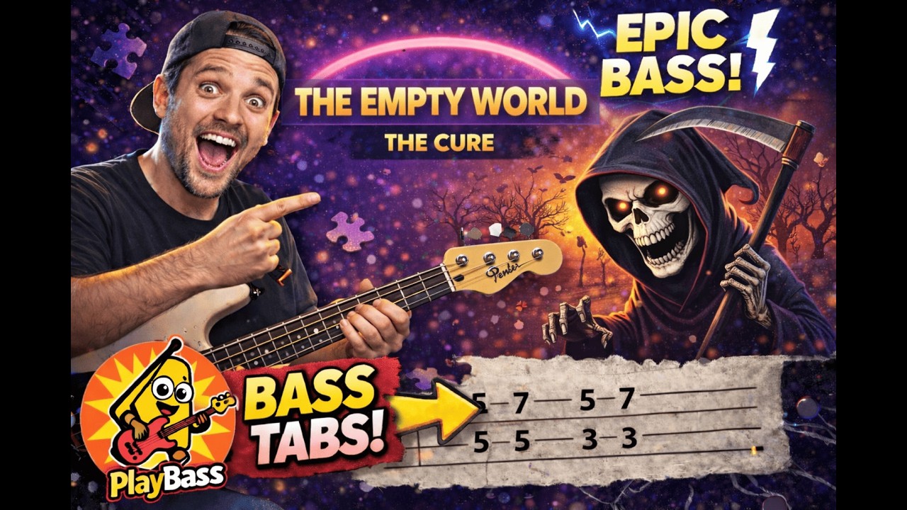 The Empty World - The Cure (Bass Cover + Tabs)