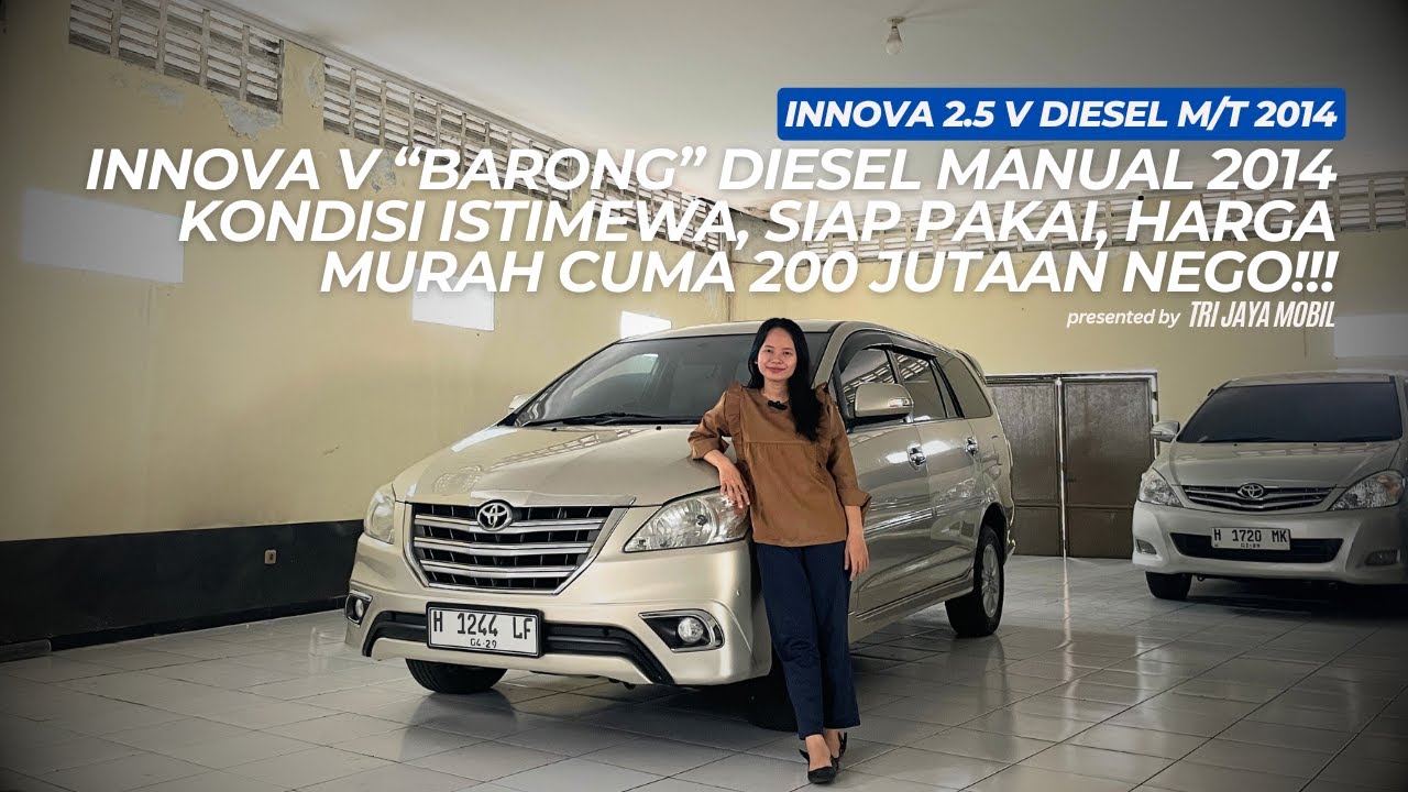 MOBIL KELUARGA ANDALAN! INNOVA V DIESEL MANUAL 2014 MURAH SIAP PAKAI!! | MOBIL BEKAS TRI JAYA MOBIL