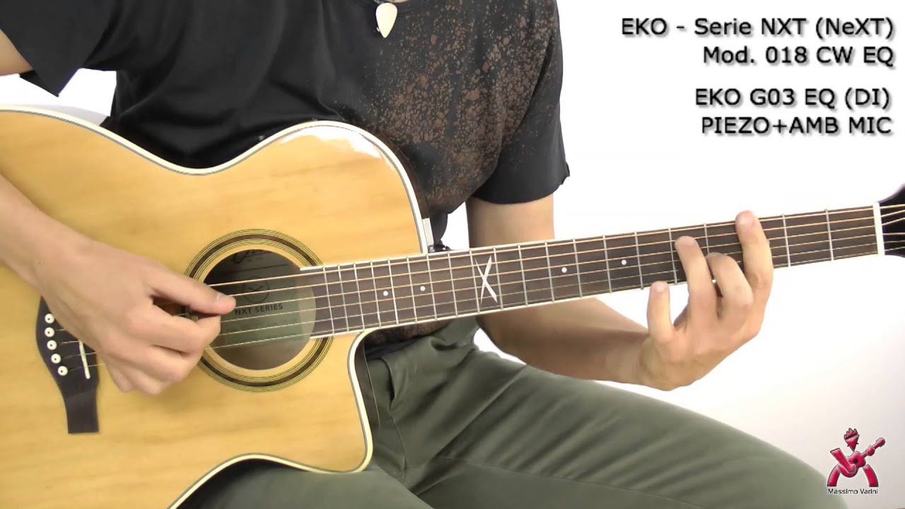 Eko Guitars NXT 018 CW Eq Natural - Audio Test