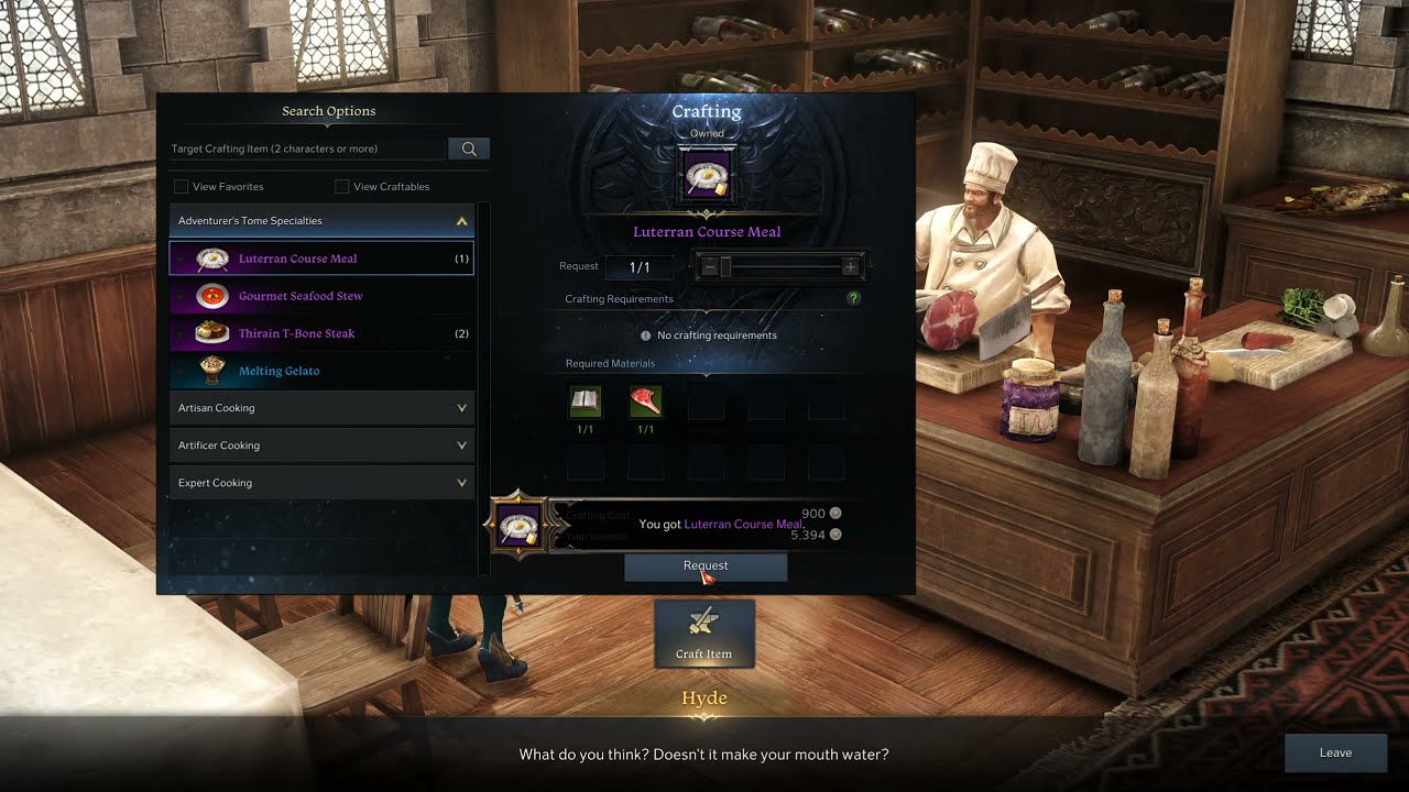 Lost Ark Adventurer's Tome East Luterra Cooking Locations