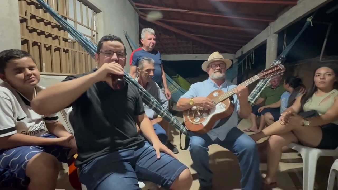 Um noite junto da família- Poeta Zé Viola junto dos seu familiares