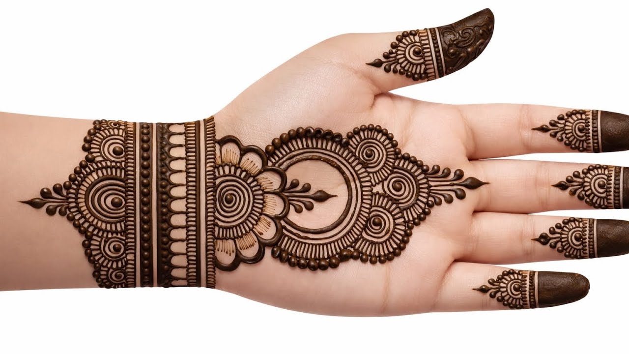 New trending mehndi design front hand | cone design | mehndi designs | mehndi 
