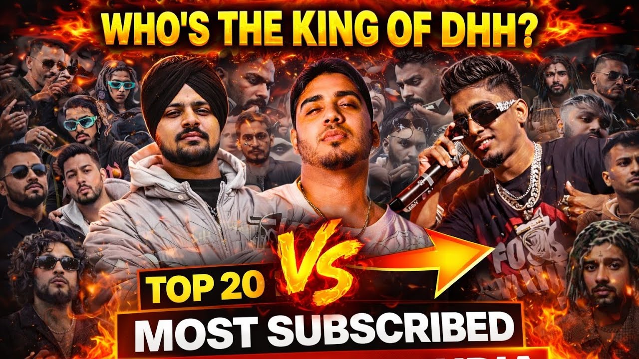 Who Rules DHH on YouTube? Top 20 Indian Rappers Ranked (2026) vishu is alive  to react on hiphop