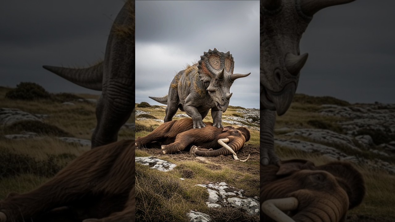 Woolly Mammoth vs. Dinosaurs vs. Modern Animals (Triceratops, T-rex, Spinosaurus)