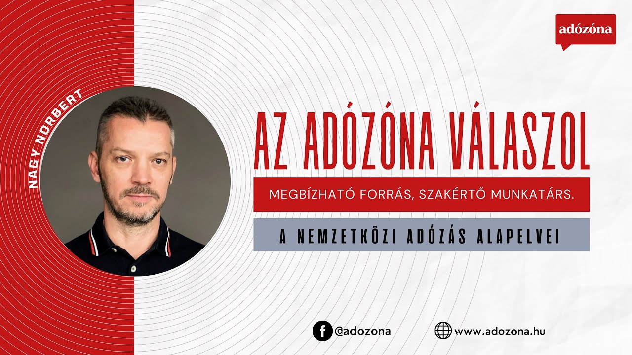 Az Ad&oacute;z&oacute;na v&aacute;laszol: a nemzetk&ouml;zi ad&oacute;z&aacute;s alapelvei - Nagy Norbert ad&oacute;szak&eacute;rtő