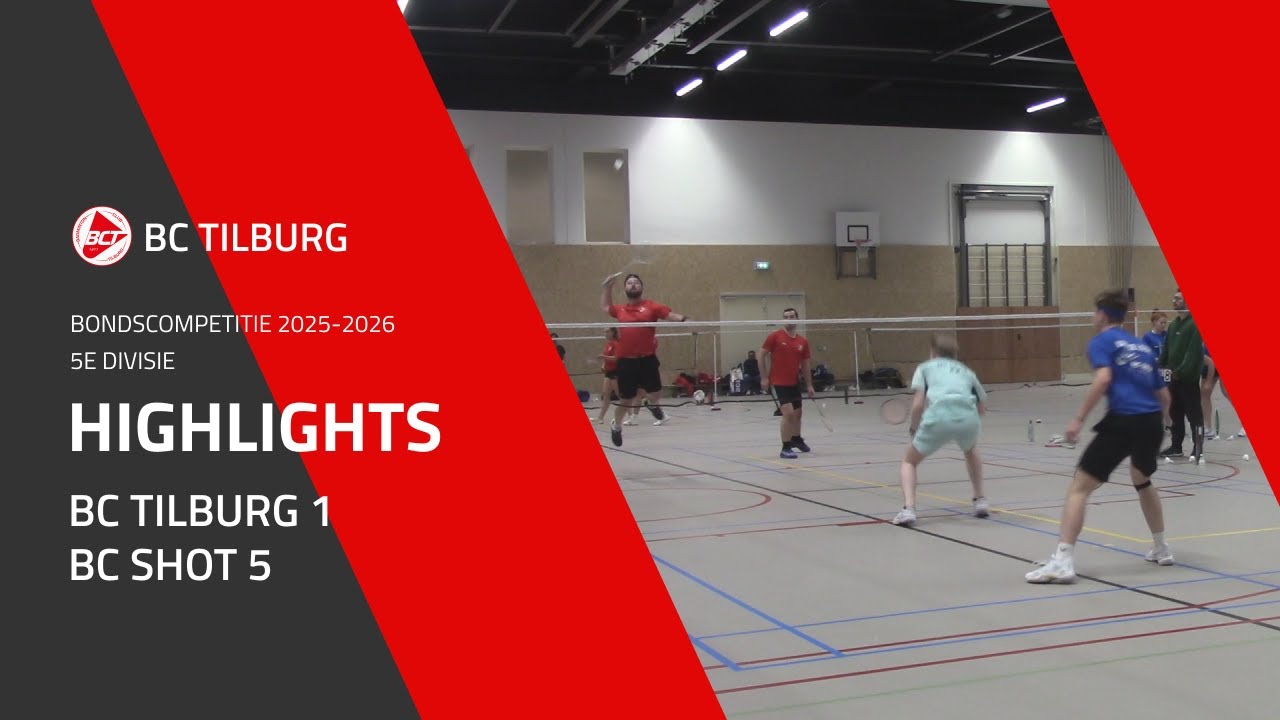 BC Tilburg 1 - BC Shot 5 | 5e DIVISIE | Bondscompetitie 2025-2026