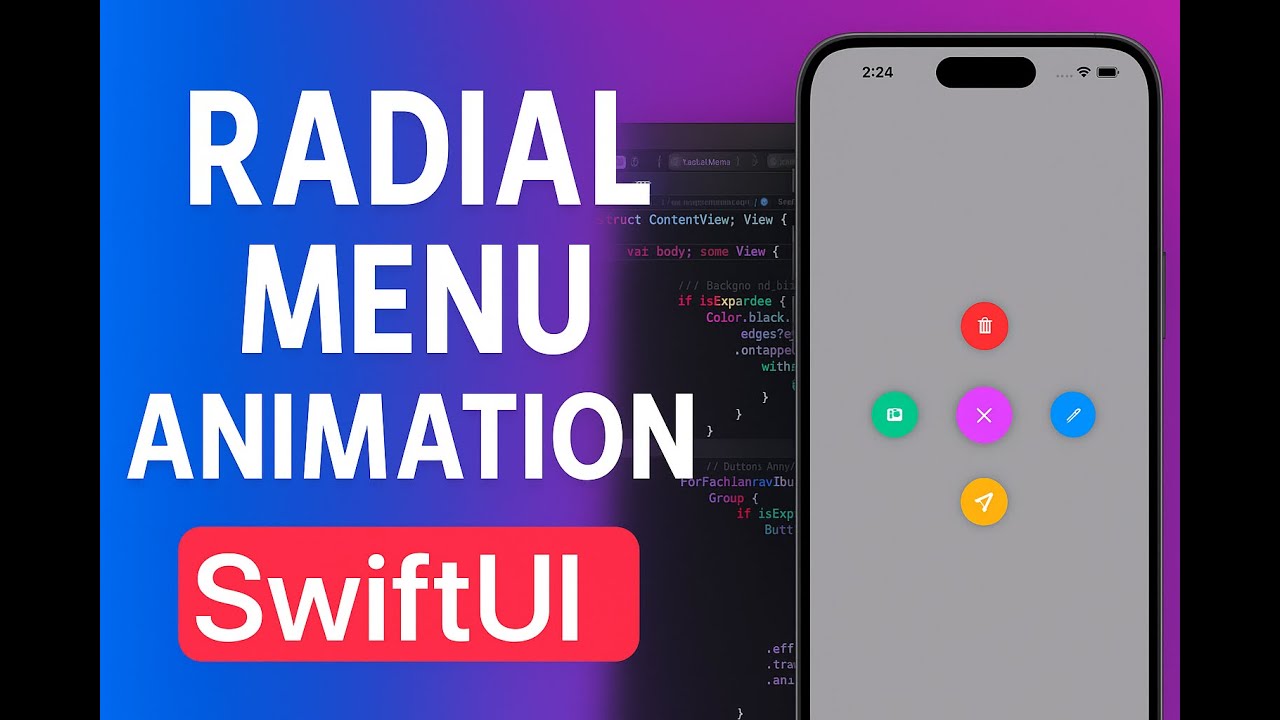 SwiftUI Radial Menu Animation | Floating Action Button UI Tutorial