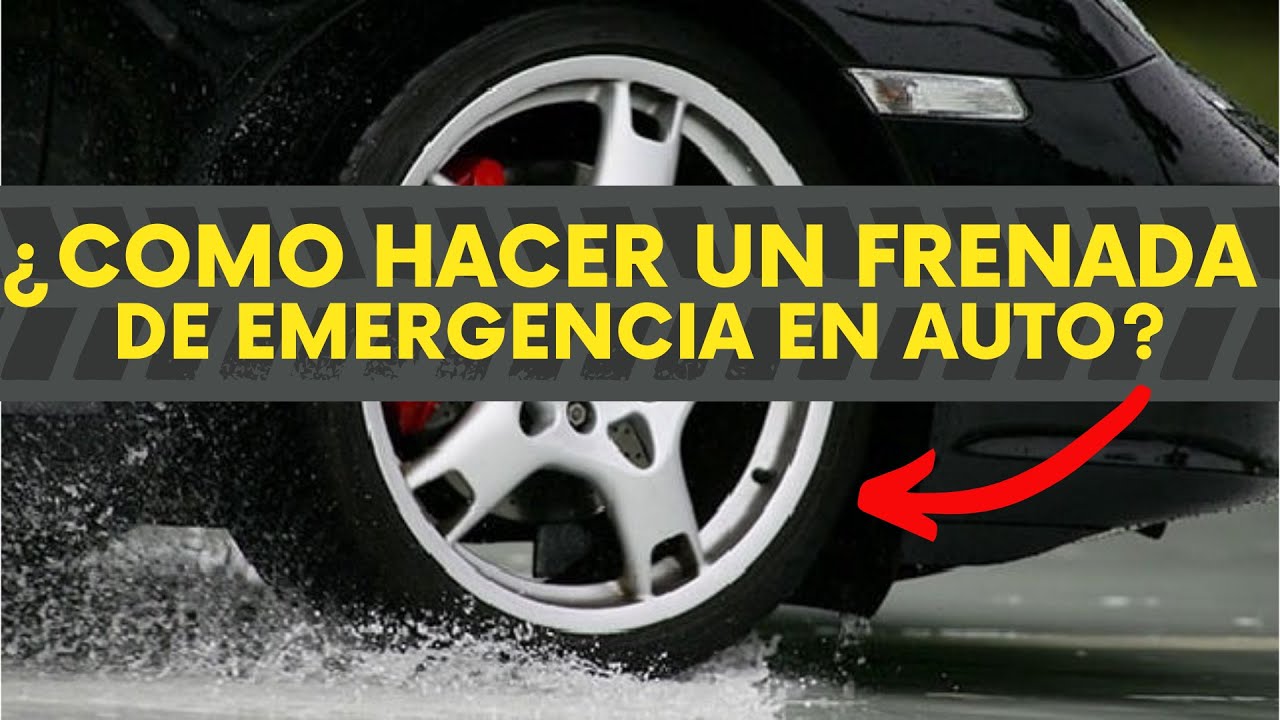 😱¿CÓMO HACER UNA FRENADA DE EMERGENCIA EN AUTO?  😎🔥 APRENDE AQUÍ 😉✅