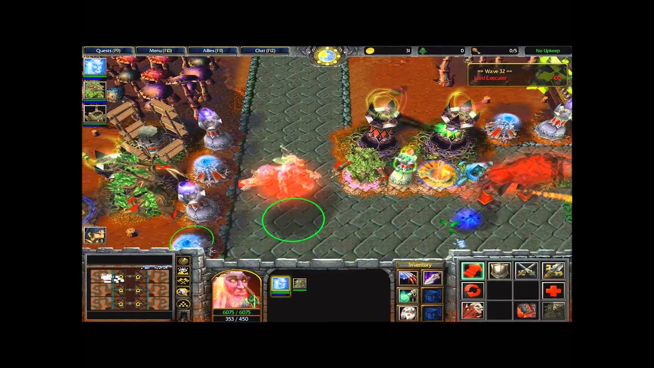 WC3 - Frozen Throne: Blizzard TD (Tower Defense)
