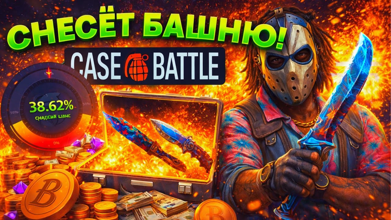 CASE BATTLE - ВОТ ЭТО ДА! ЭТО ПРОСТО ОТВАЛ БАШКИ. КЕЙС БАТЛ СНЁС БАШНЮ #casebattle #ggdrop #ггдроп