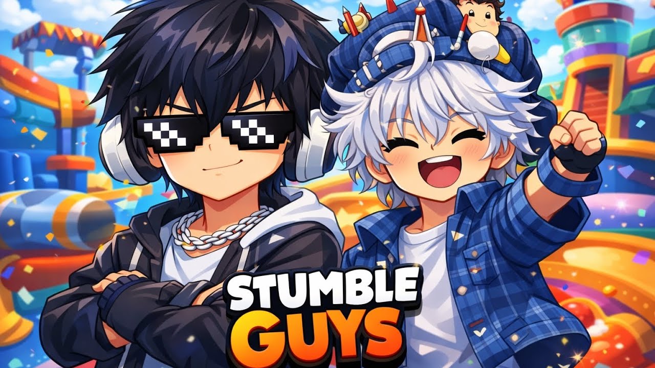 Mi mejor amigo me enseña protips en stumble guys