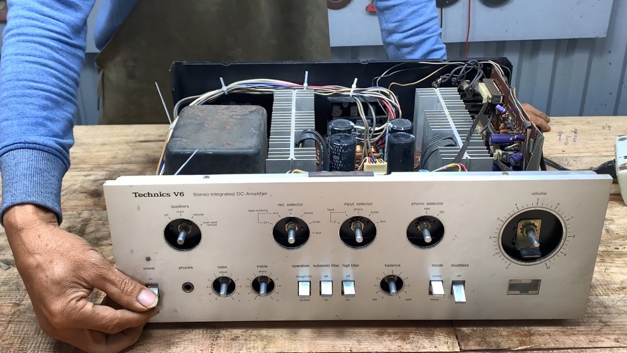 Technics V6 Stereo Integrated Amplifier Restoration // Japan DC Amplifier Repair Restore - 182W