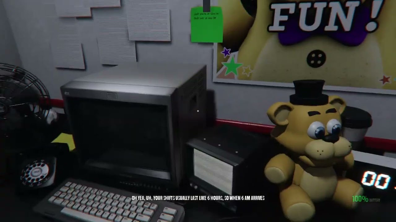 DEI UMA DE SEGURANÇA (FNAF NEW DESTINY)#fnaf #games #horrorgaming #fivenightsatfreddy #gameplay