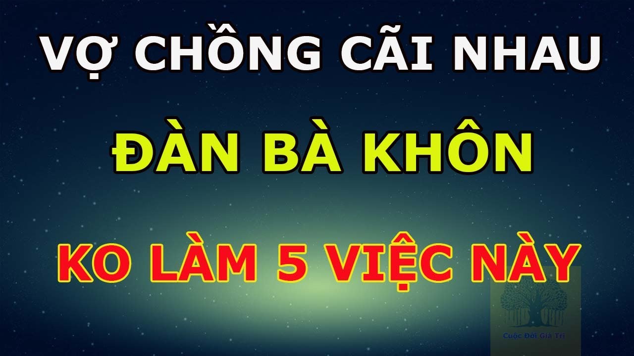 Vợ Chồng C&atilde;i Nhau Đ&agrave;n B&agrave; Kh&ocirc;n Sẽ Kh&ocirc;ng Bao giờ L&agrave;m 5 Điều N&agrave;y