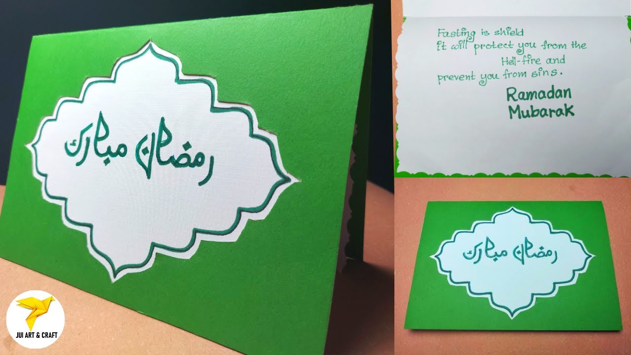 Trending Ramzan Card 2022 | Diy Greeting Cards For Ramadan | How To Make Ramadan Mubarak Card