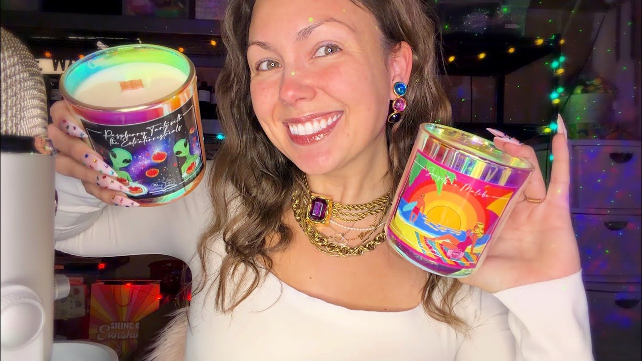 asmr/ CANDLE RESTOCK💓🌸💖 (long nails, tingly tapping, over explaining)