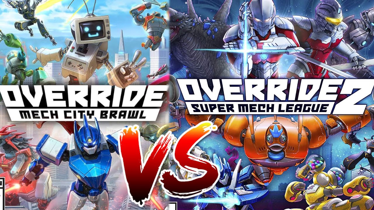 Override: Mech City Brawl vs Override 2: Mech City League