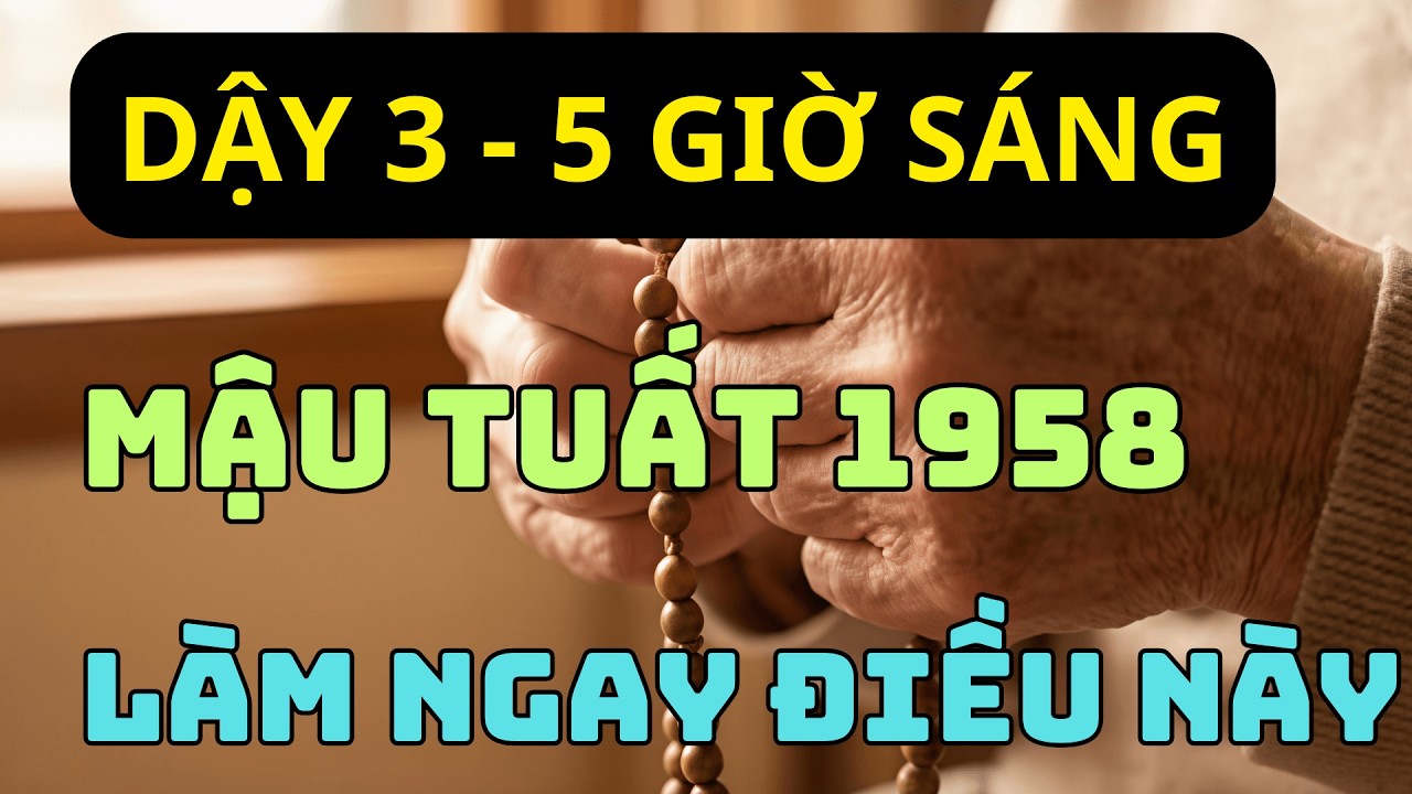 Mậu Tuất 1958: Tỉnh Giấc 3h Sáng – Phước Hay Họa? Làm Ngay Để Thấy Phép Màu.