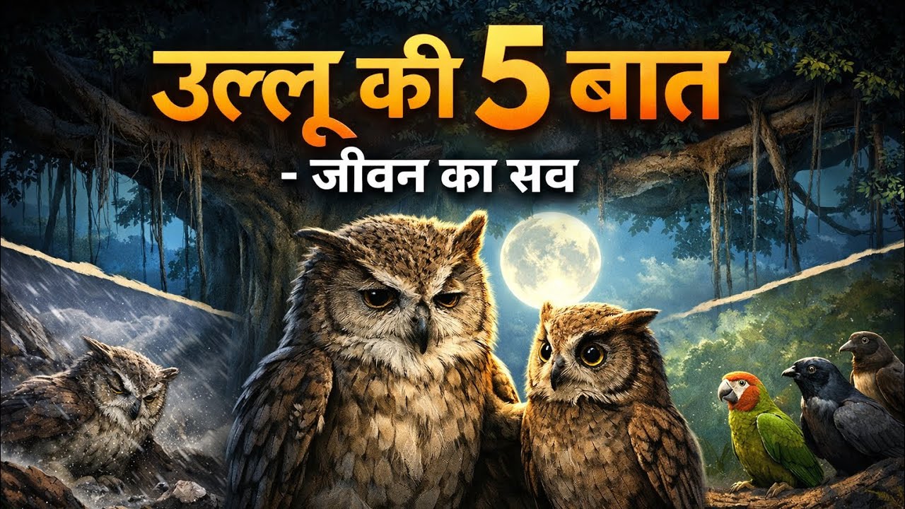 Hindi kahani l jungle story l Owl journey 