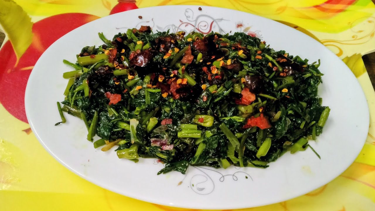 ঝরঝরে কলমি শাক ভাজি রেসিপি।।😋😋 😋