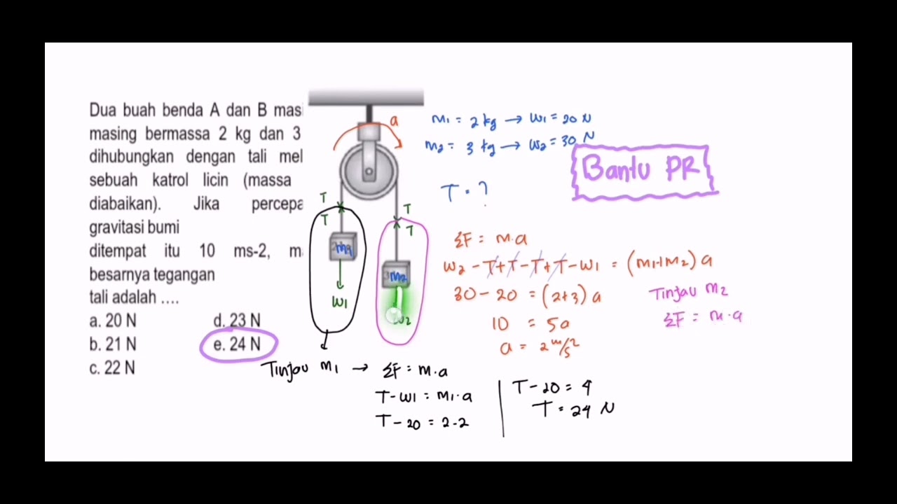 Latihan UH Dinamika Gerak Hukum Newton | Part 1
