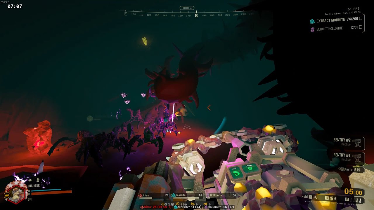 DRG 6x2: no primary, no grenades, only roll control (true solo engineer)