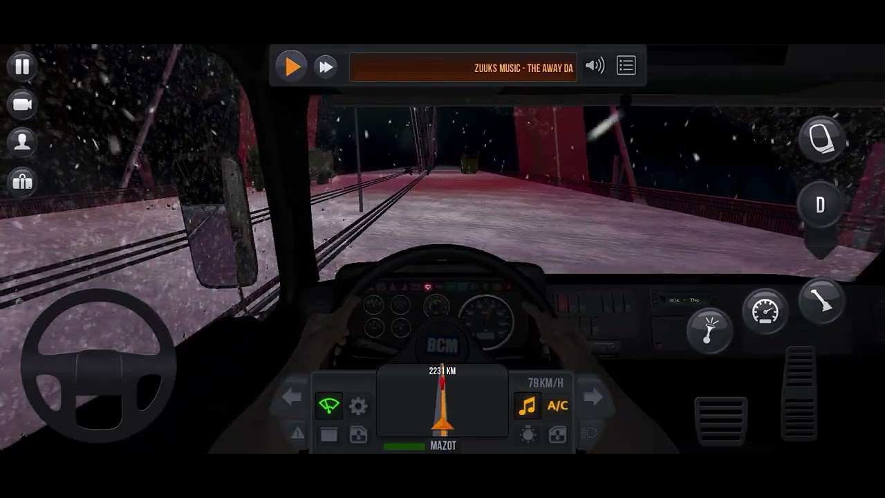 Karlı Yollarda Yemek Molası Truck Sımulator : Ultimate