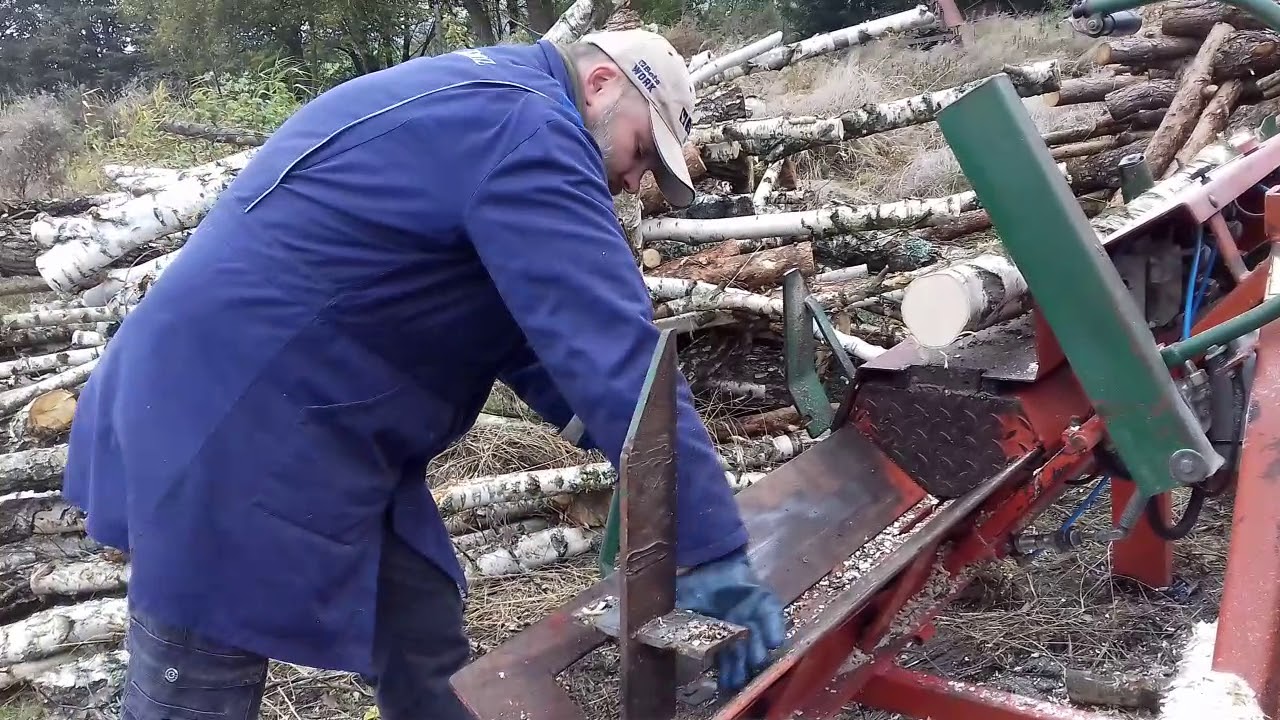 Piło-łuparka ORKEL. Cięcie i łupanie drewna -cz.1.