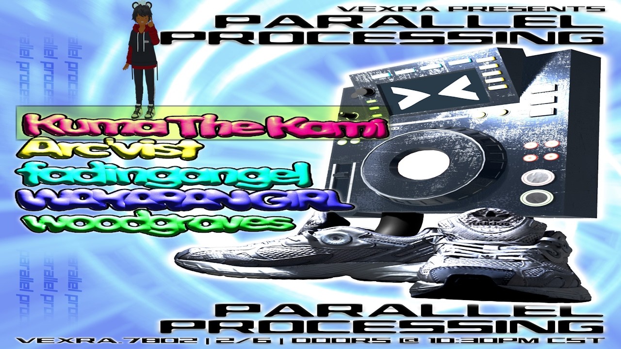 Kuma The Kami @ Vexra Parallel Processing in VRChat 2-6-2026 [#dubstep #breaks #techno #drumandbass]