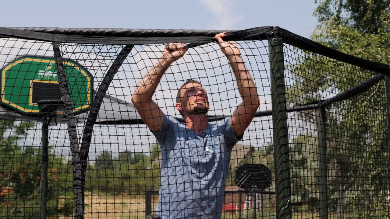 DoubleBounce 14' Trampoline- Assembly, Part 6: Safety Net Enclosure