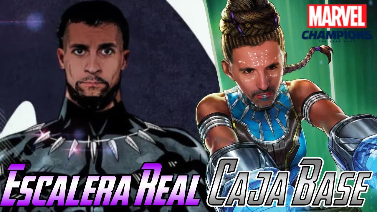 🪜🐈‍⬛ ESCALERA REAL: CAJA BASE 🪜🐈‍⬛| T'CHALLA Y SHURI VS. RINO [MARVEL CHAMPIONS]