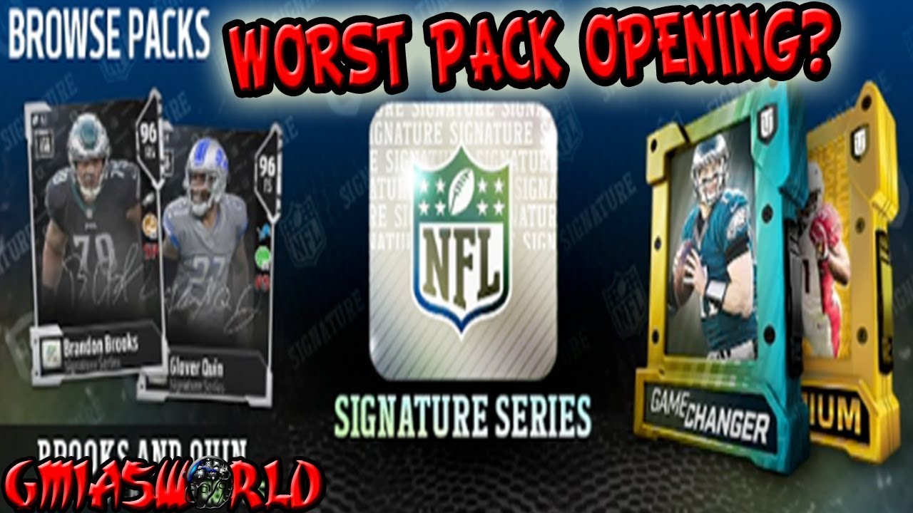 OMG! SIGNATURE SERIES PACK OPENING THAT TURNS OUT TO BE REALLY GOOD OR REALLY BAD MADDEN 18 PACK OPE