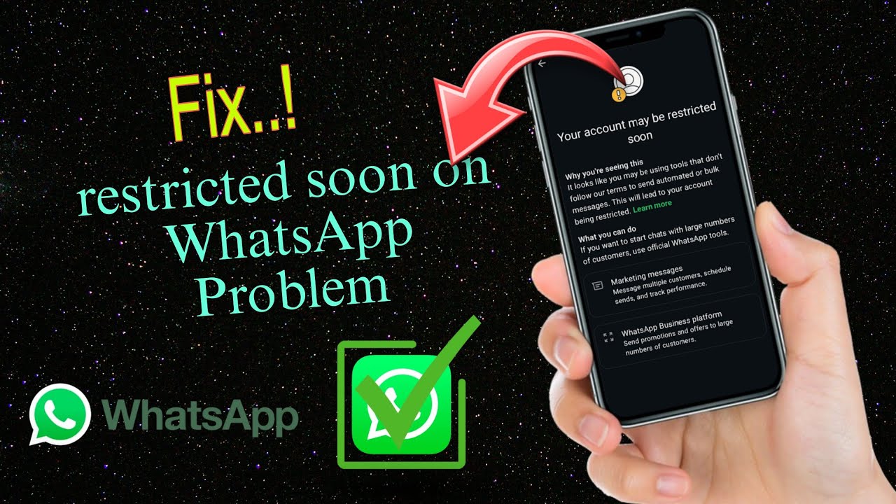 how to fix your account may be restricted soon | your account may be restricted soon whatsapp (2025)