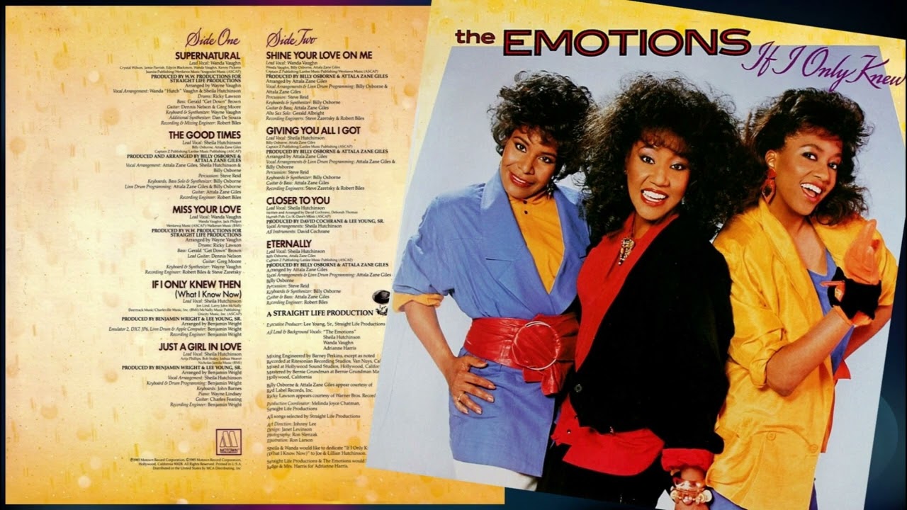 The Emotions - Just A Girl In Love (1985) HQ uptempo Funk/Soul