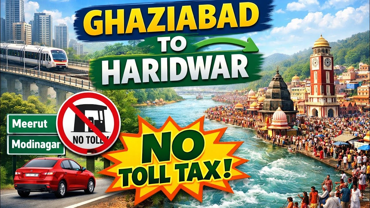 Ghaziabad to Haridwar by road || toll free road || Ghaziabad to Har ki podi || ankurindiavlogs 