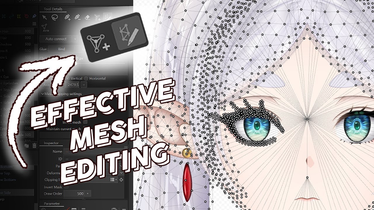 [Live 2D Tips] How I Draw Meshes More Effectively | Save Your Time
