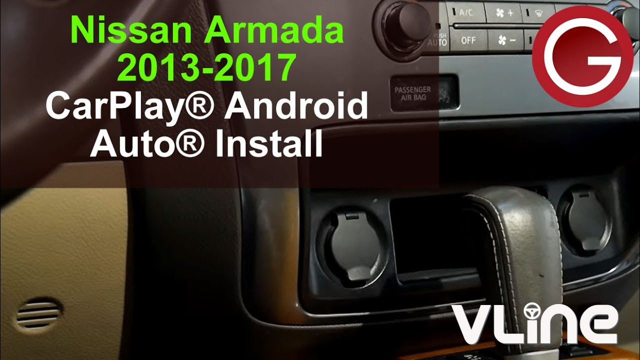 VLine VL2 CarPlay Android Auto Navigation install Nissan Armada 2013 2014 2015 2016 2017 NIS9